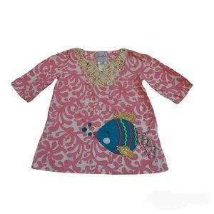 MudPie Girls Embroidered Tunic 2T